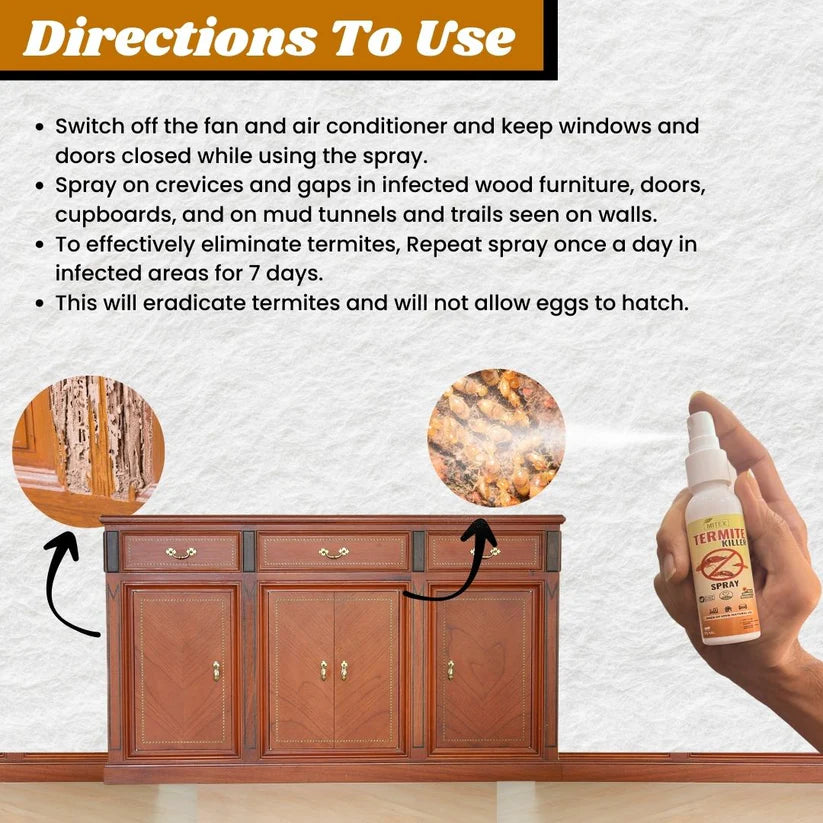 Termite Killer Spray - Effective solution for home ( Buy 1 Get 2 FREEš„)