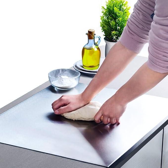 Stainless Steel Chopping Board & Kitchen Countertop - 41 x 31 Cm (Original Big Size) Diwali Special