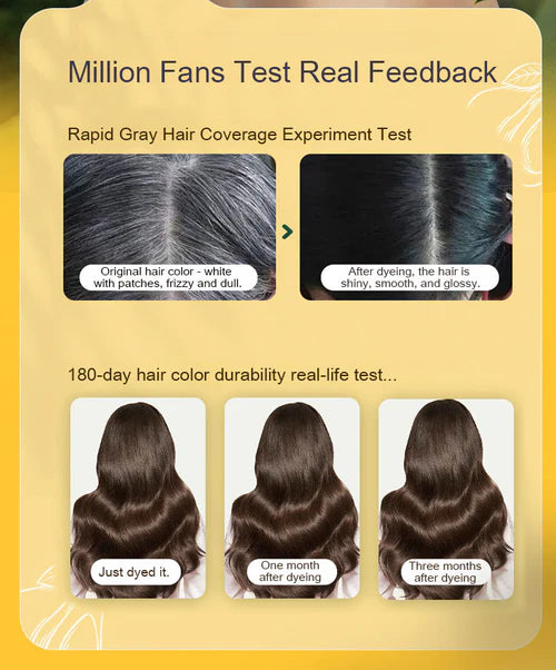 ✨Japanese Long Lasting Natural Hair Dye Shampoo ( Buy 1 Get 1 Free )🔥