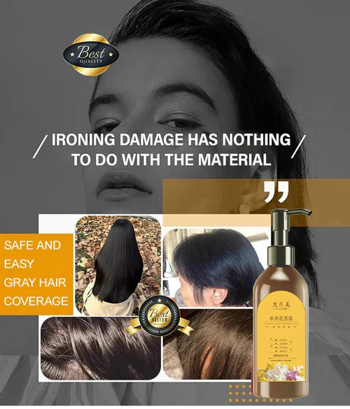 ✨Japanese Long Lasting Natural Hair Dye Shampoo ( Buy 1 Get 1 Free )🔥