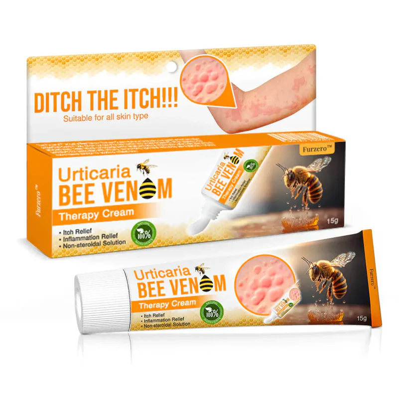 Urticaria Relief™ Bee Venom Therapy Cream – Soothe Itchy Skin & Boost Healing | Buy 1 Get 1 Free🔥 (Pack Of 2)