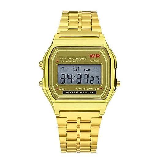 Gold Plated Square Dial Unisex Watch