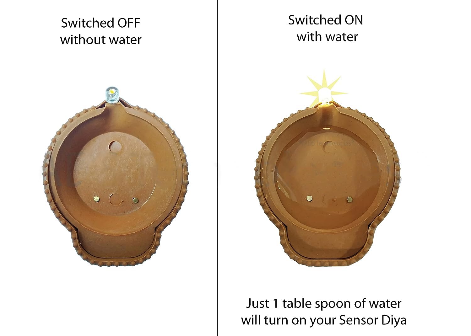 🪔LED Unbreakable - Water Sensor Diya 🪔 (Eco-Friendly)🌱