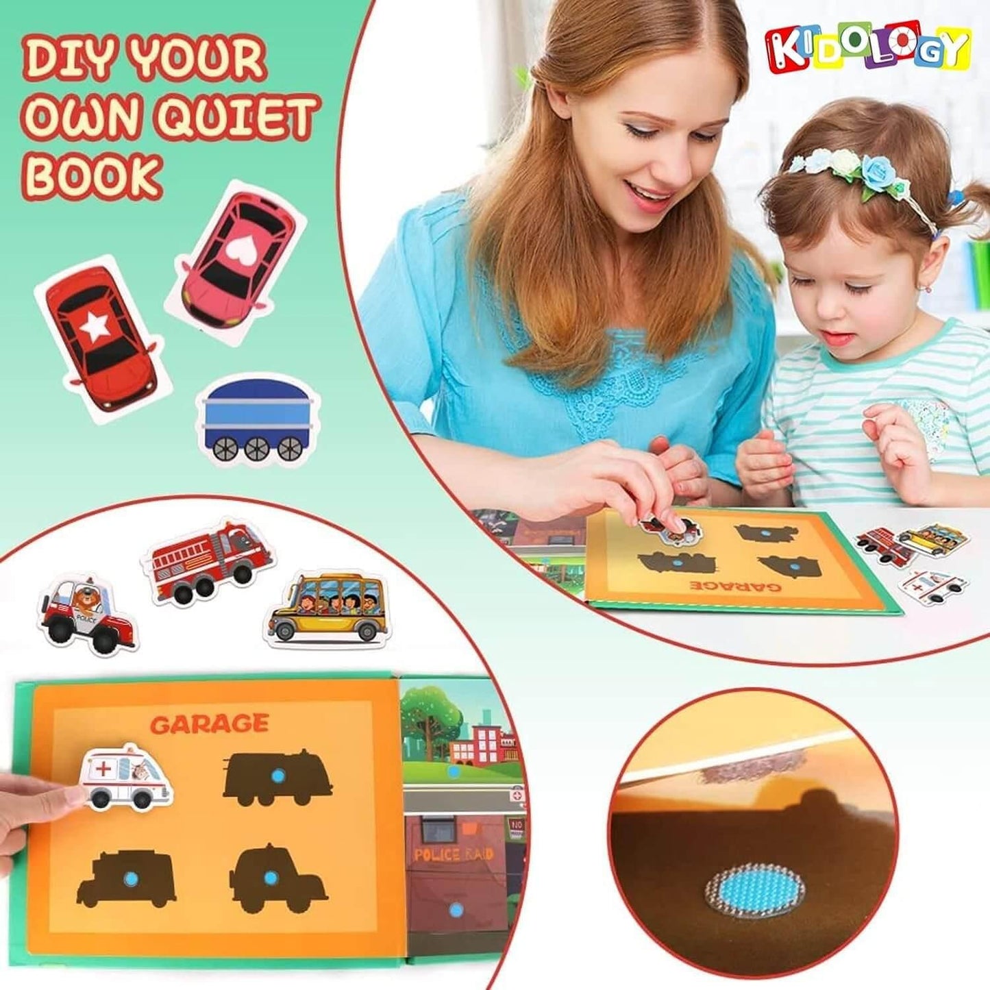 👶MONTESSORI QUIET BOOK FOR KIDS TO DEVELOP LEARNING SKILLS🪀🛝