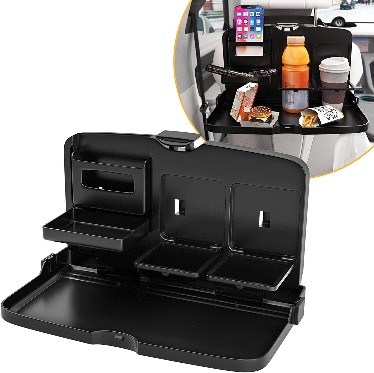 Large Size Multifunctional Car Back Seat Tray- Fit for all cars (🔥Buy 1 Get 1 Free🔥)