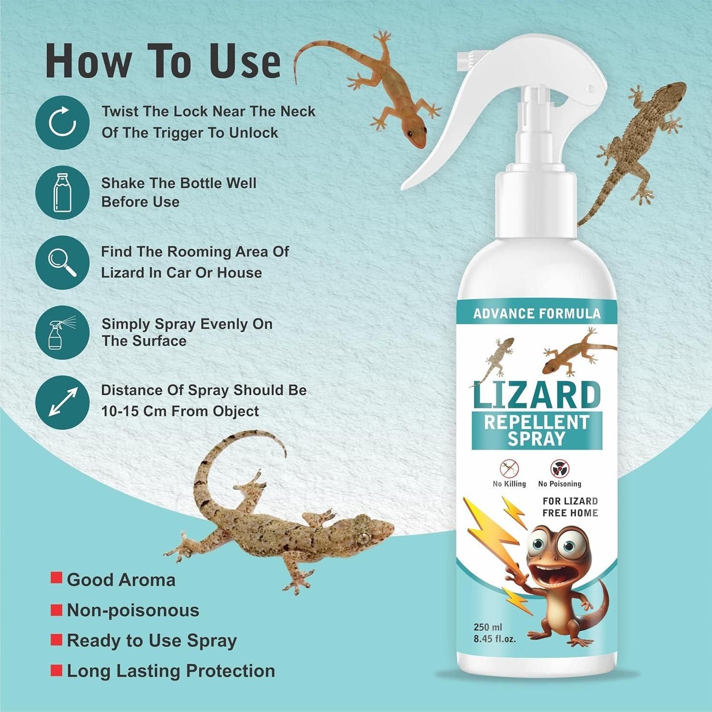 Natural Lizard Repellent Spray (Buy 1 Get 1 Free)