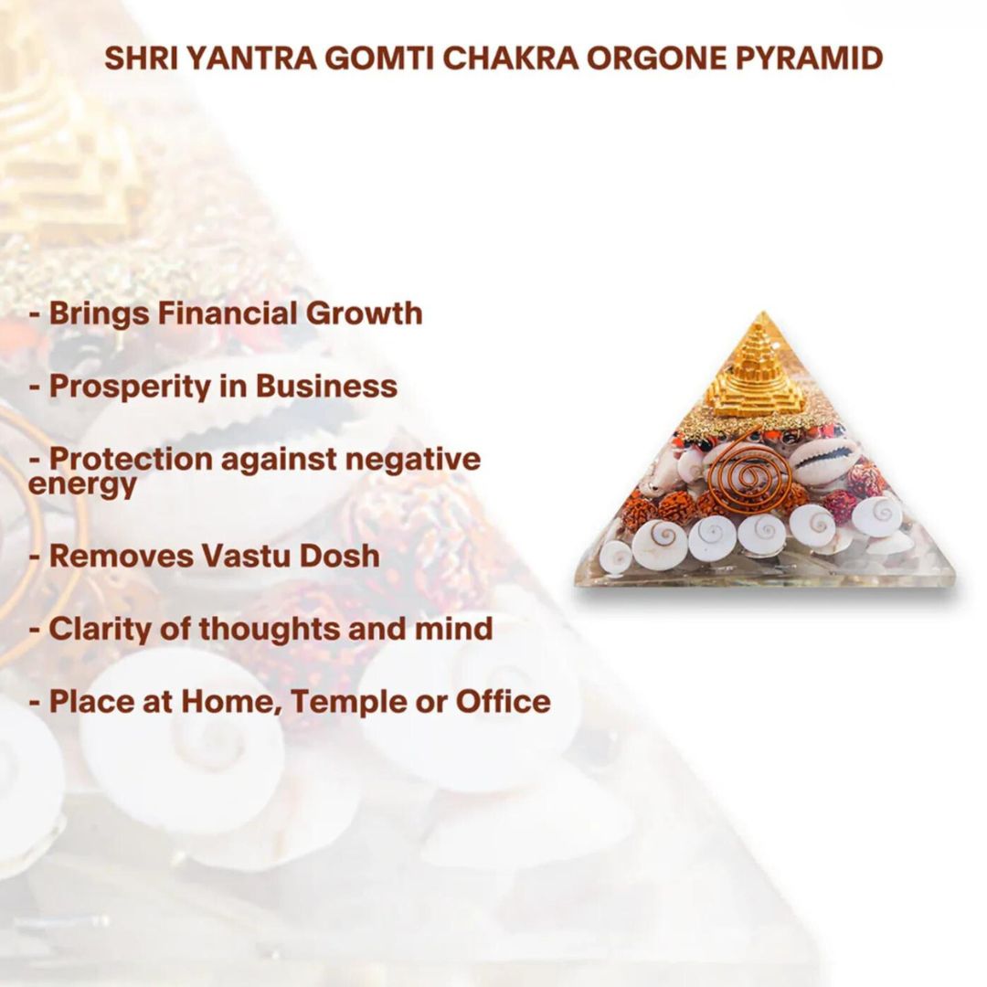 💎 Crystal Lakshmi Wealth Gomati Chakra Pyramid 💰