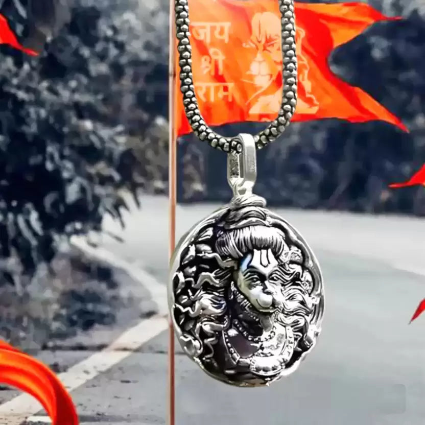 🌟 Men’s Silver Chain with Hanuman Pendant 🌟🙏 |🔥50% Off 🔥| 🏹Jai shree Ram🏹|