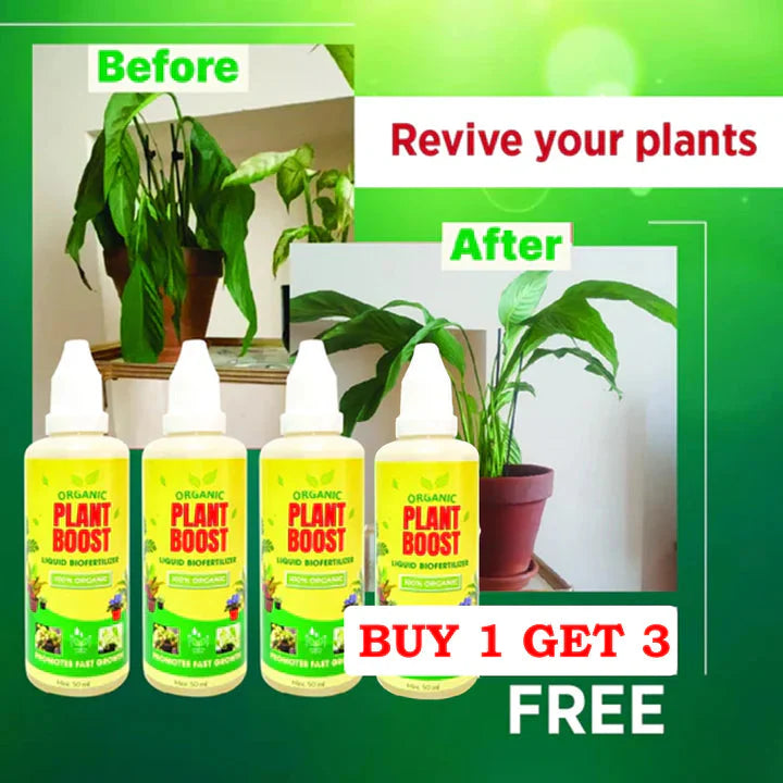 BIOPLANT™ Plant Boost Liquid Biofertilizer for All Crops,Organic (BUY 1 GET 3 FREE)