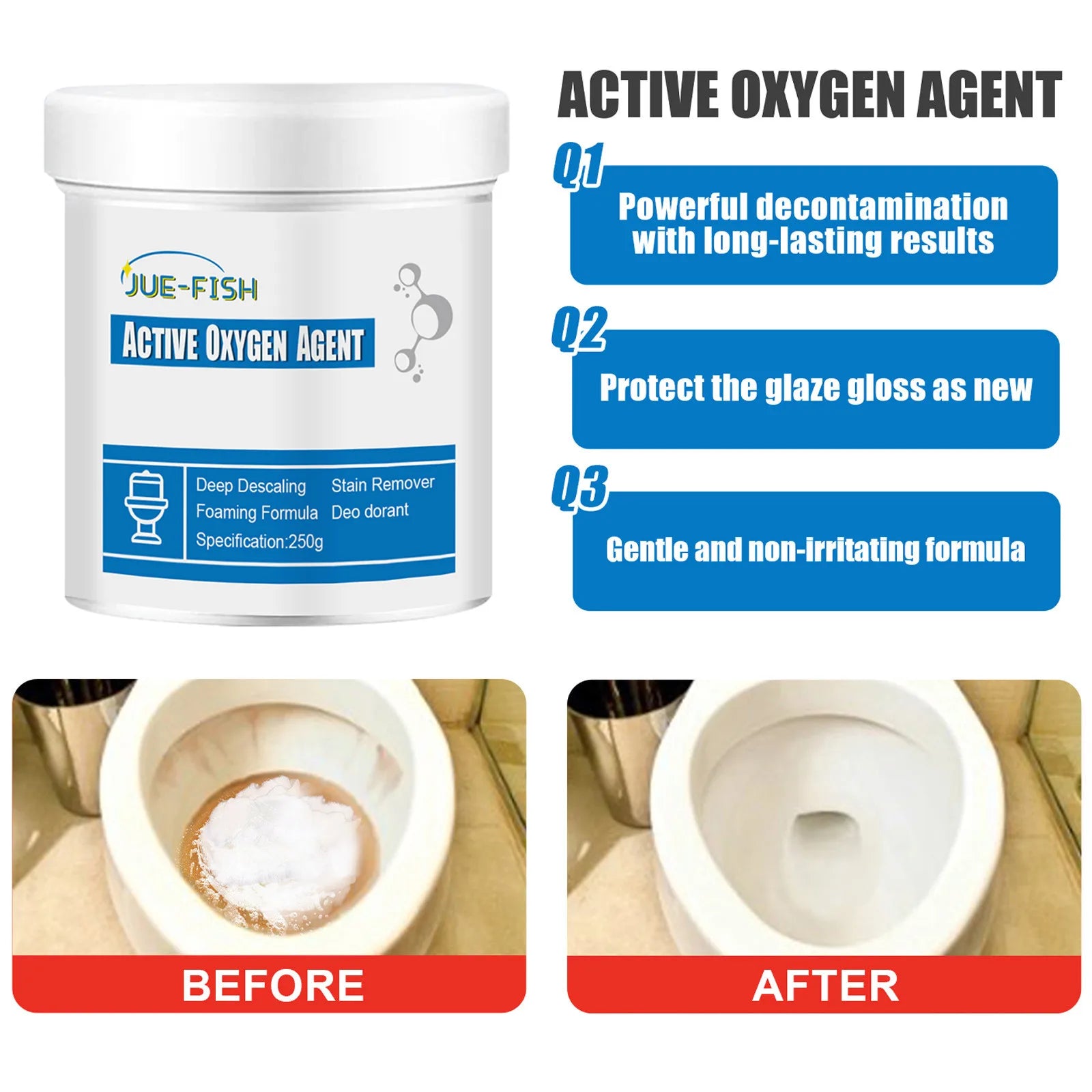 Toilet Active Oxygen Agent Buy One Get One Free 🍶✨