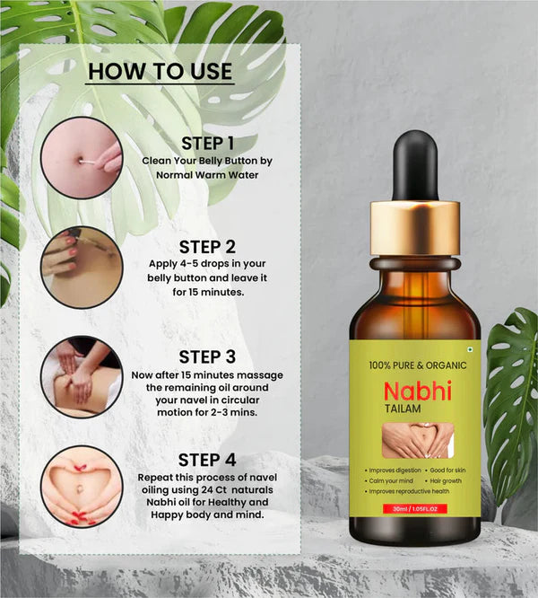 AYURVEDIC RAMBAN MULTI-BENEFIT NABHI OIL (LIMITED OFFER BUY 1 GET 1 FREE)