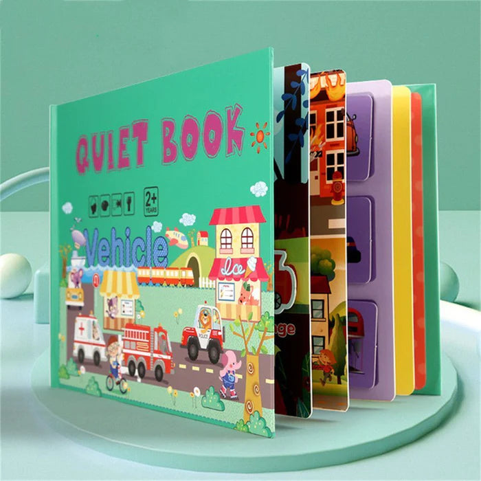 👶MONTESSORI QUIET BOOK FOR KIDS TO DEVELOP LEARNING SKILLS🪀🛝