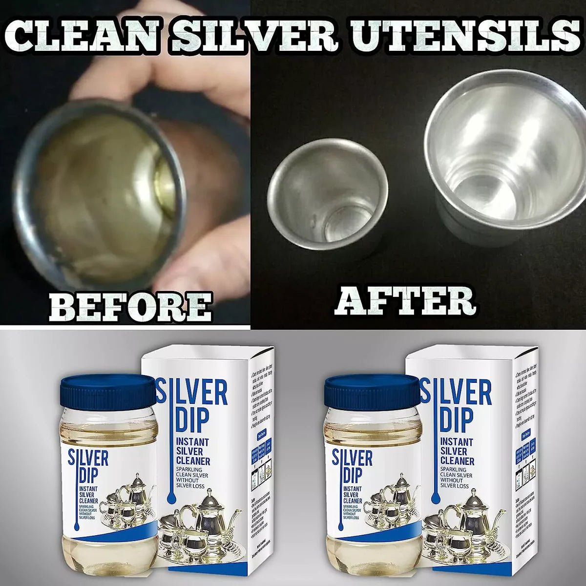 Silver Dip™ - Instant Jewellery & Silver Cleaner (Buy 1 Get 1 Free🔥) Save 67%