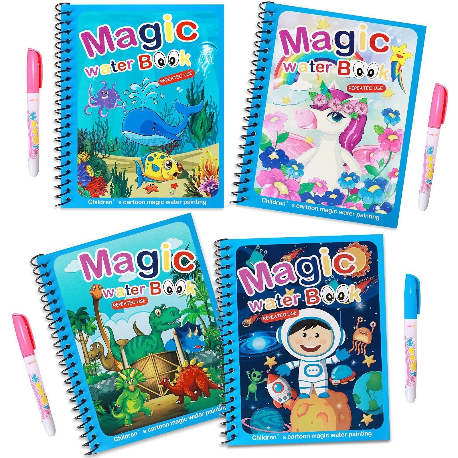 🌟Reusable Magic Water🎨 Painting Book 📚 (SET of 4 Books)