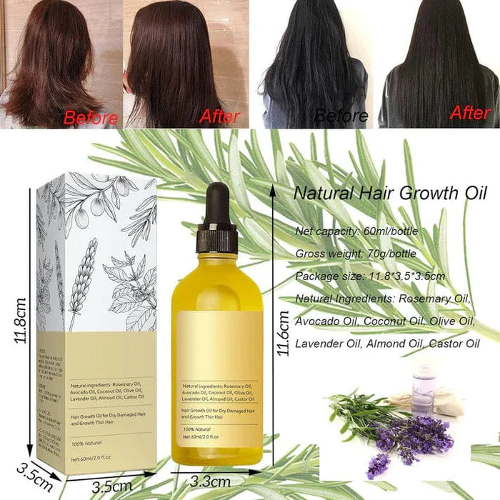 Veganick Natural Hair Growth Oil (Buy 1 Get 1 Free)