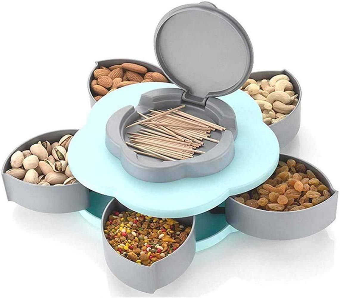 🌼5-Compartment Dry Fruit Serving Box 🍬