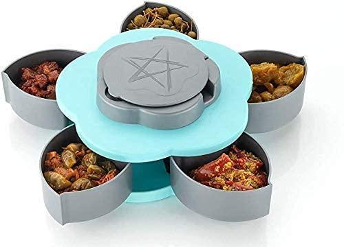 🌼5-Compartment Dry Fruit Serving Box 🍬